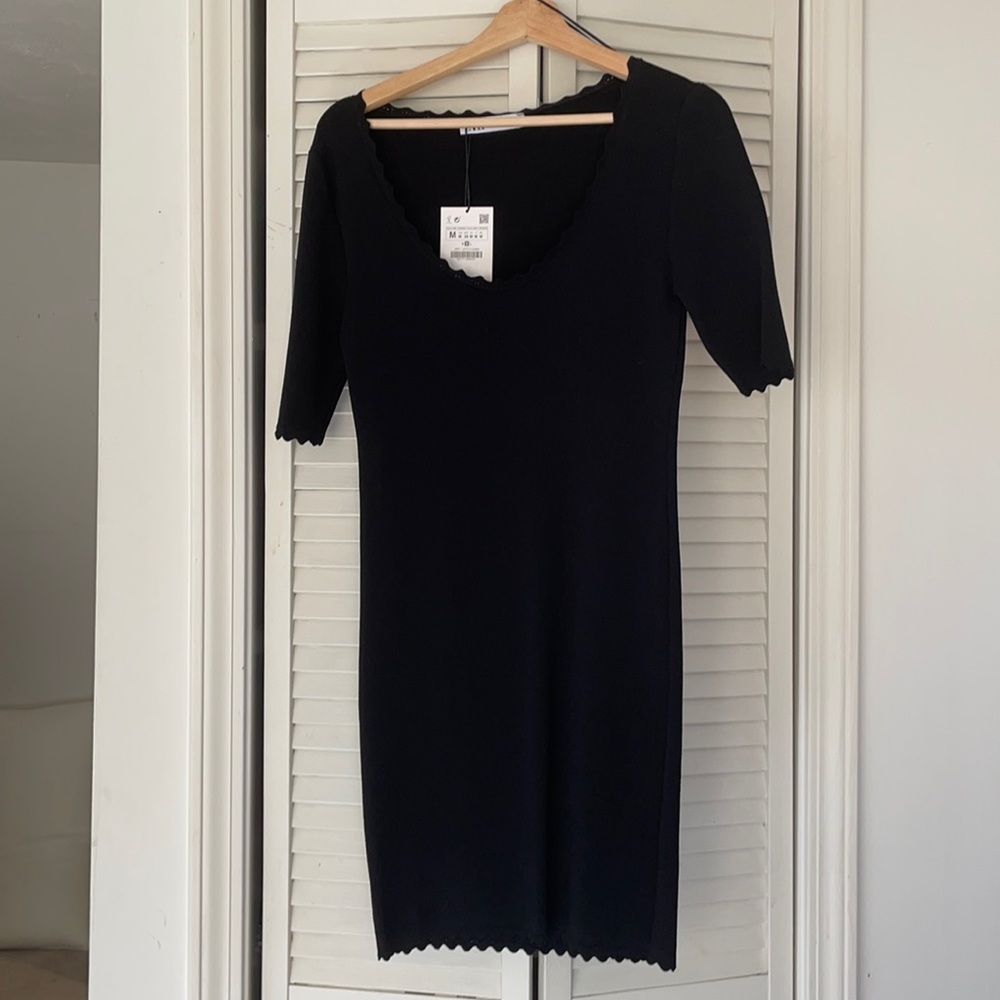 Zara black dress
